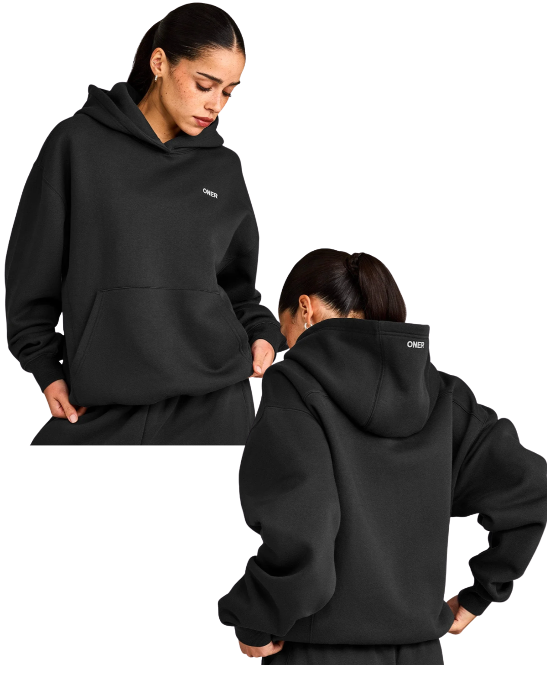 Oner Active soft black hoodie