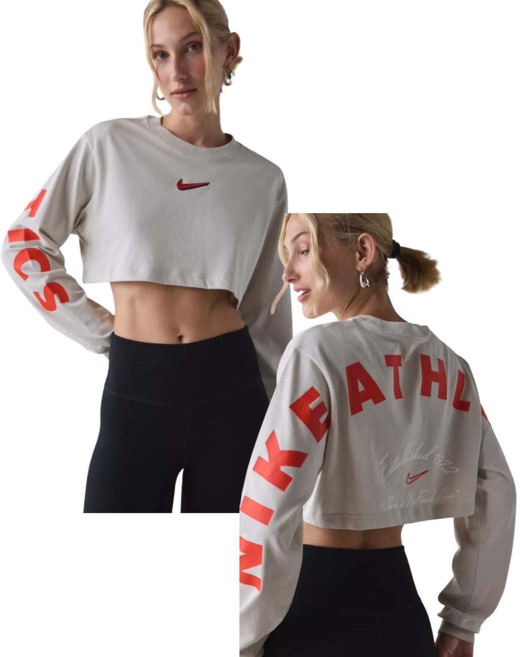 Nike cropped long sleeve