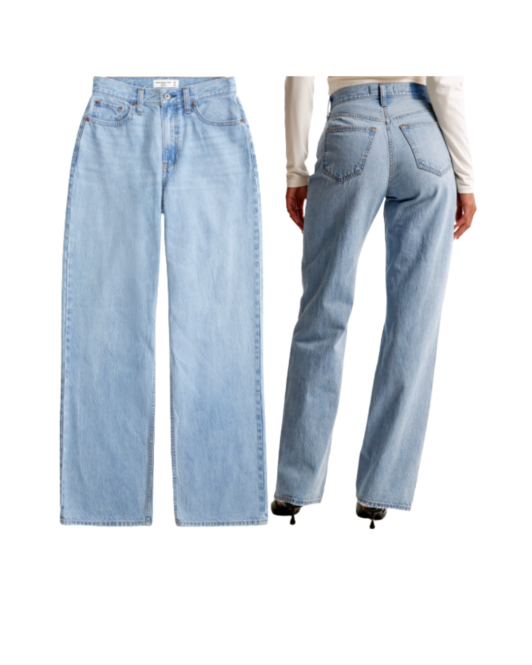 Abercrombie High Rise Loose Jean