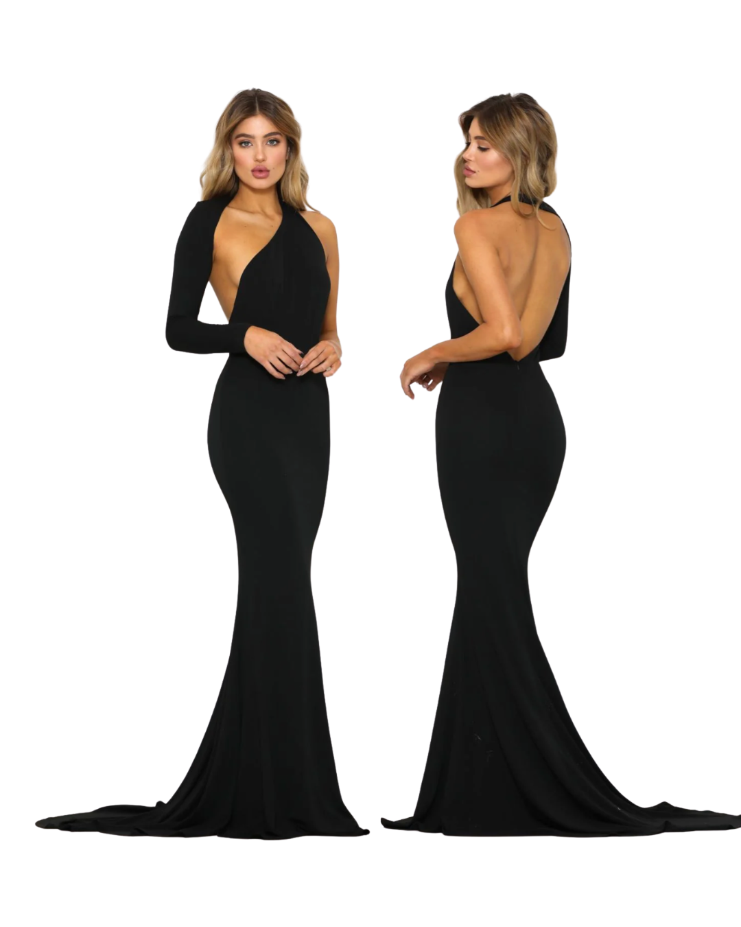Abbys black gown