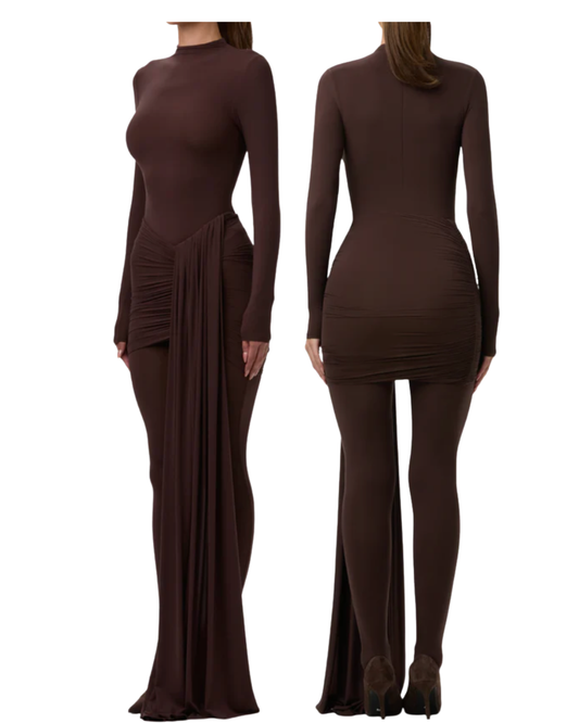 NAKED WARDROBE jumpsuit and mini skirt
