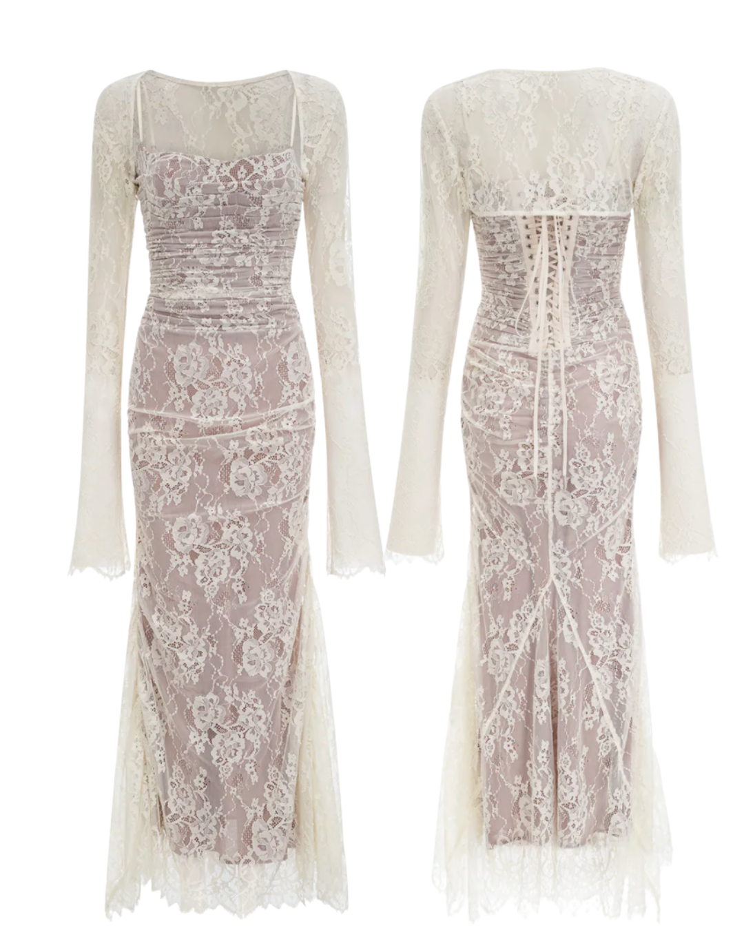 Miss Rosier floral lace maxi NWT