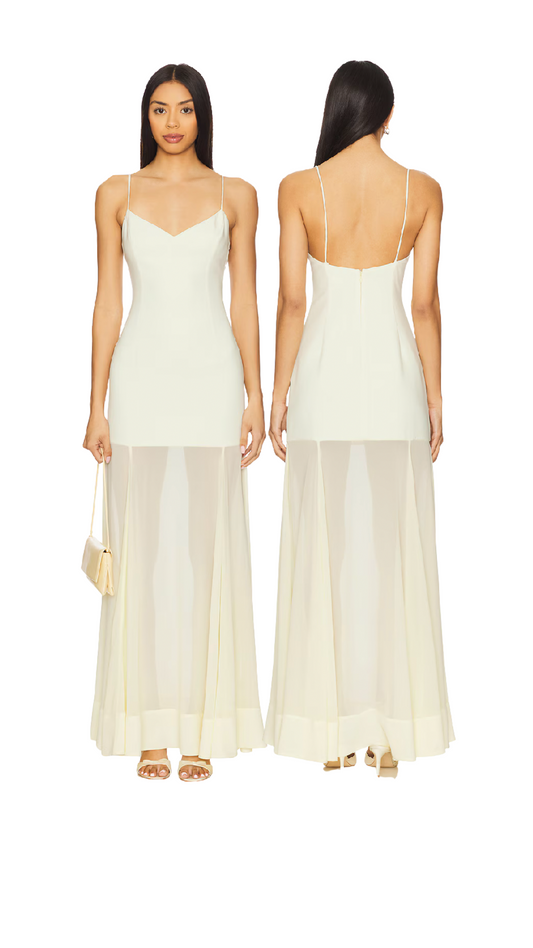 Lovers and Friends Butter Yellow  Dress